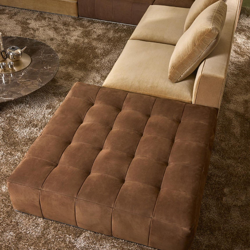Quilted Modern Ottoman | Marelli Andy | Italianfurniture.com