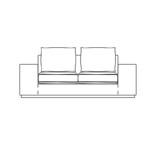 Piped Modern Sofa | Marelli Alexander | Italianfurniture.com