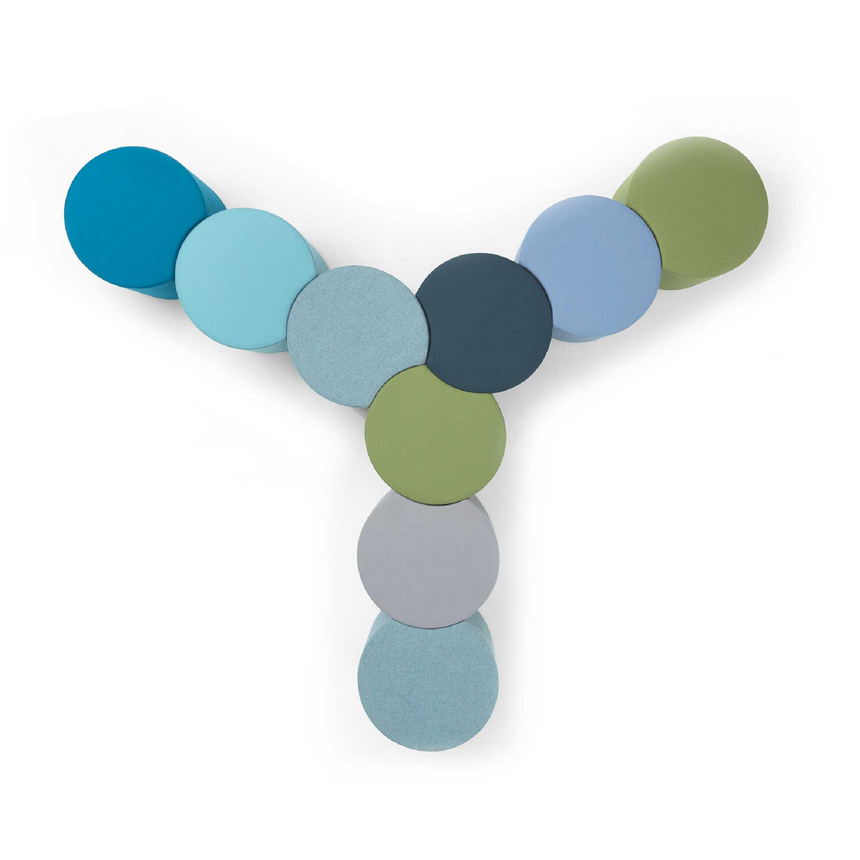 Cylindrical Upholstered Ottoman | Marelli App | ItalianFurniture.com