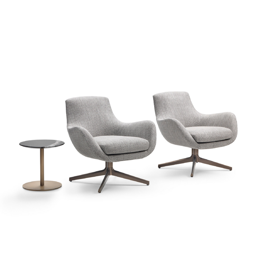 Modern Wingback Swivel Armchair | Marelli Brera | Italianfurniture.com