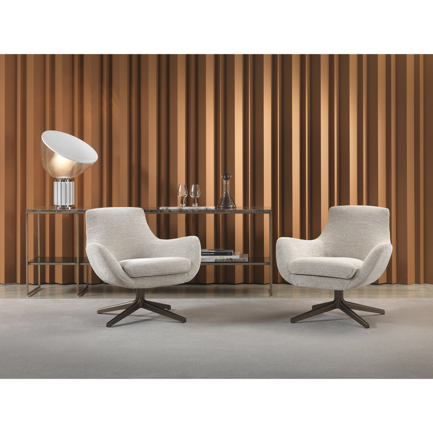 Modern Wingback Swivel Armchair | Marelli Brera | Italianfurniture.com
