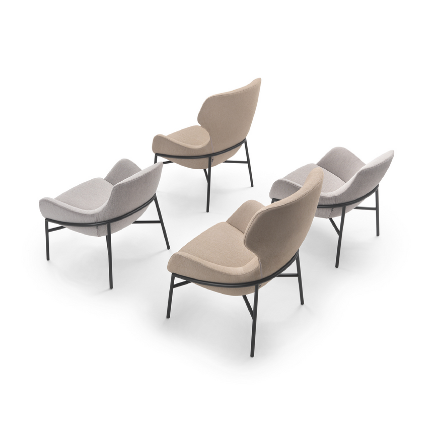 Modern Wingback Lounge Armchair | Marelli Brera | Italianfurniture.com