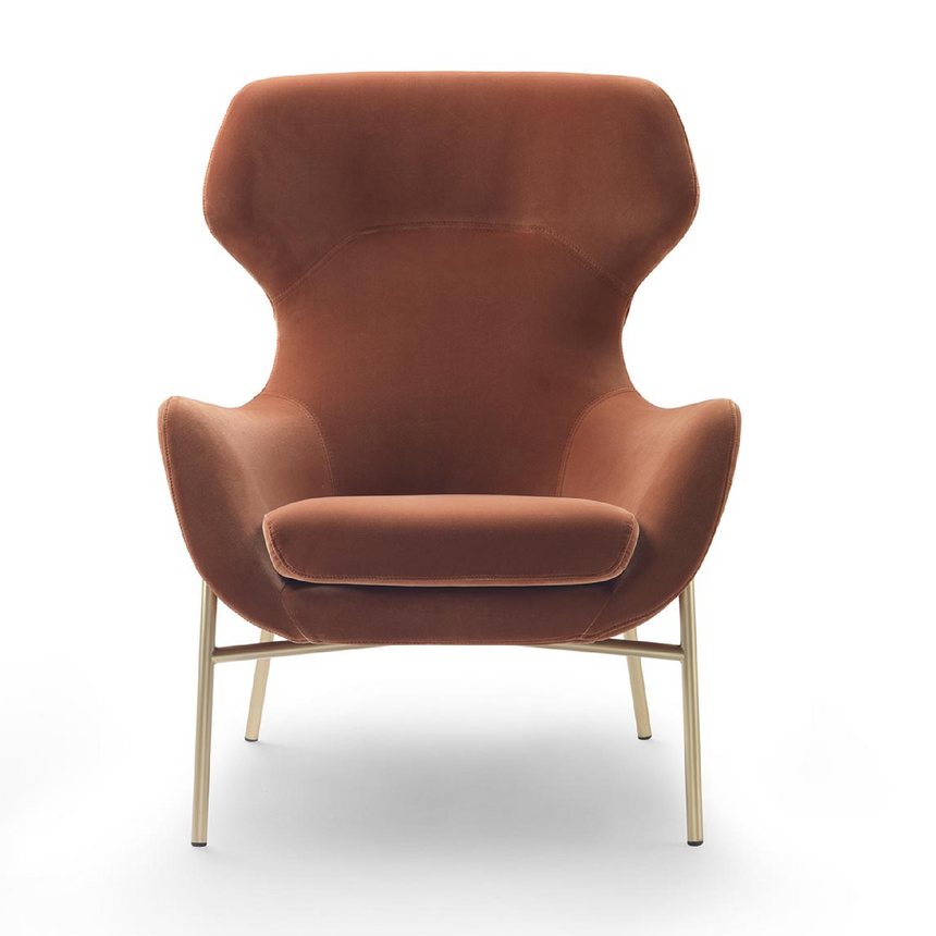 Modern Wingback Lounge Armchair | Marelli Brera | Italianfurniture.com