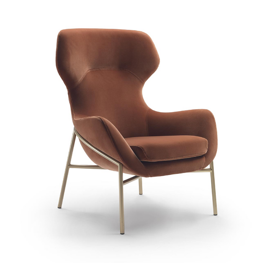 Modern Wingback Lounge Armchair | Marelli Brera | Italianfurniture.com