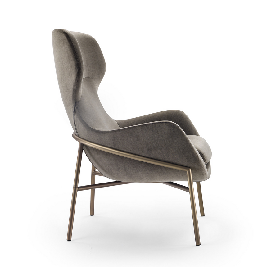 Modern Wingback Lounge Armchair | Marelli Brera | Italianfurniture.com