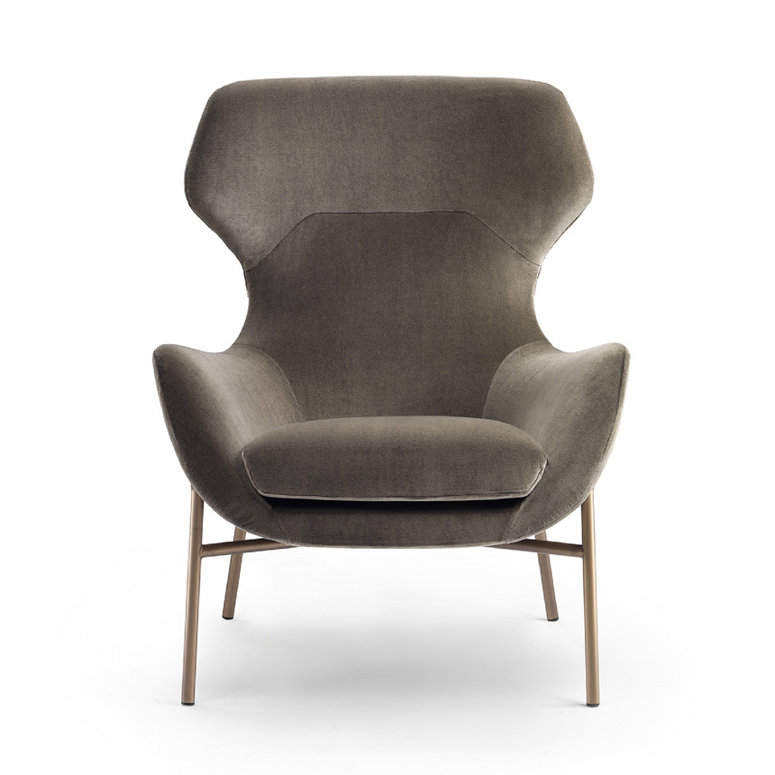 Modern Wingback Lounge Armchair | Marelli Brera | Italianfurniture.com