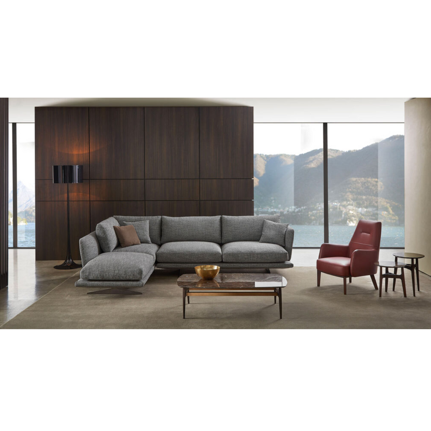 Metal Leg Corner Chair | Marelli Clipper | Italianfurniture.com