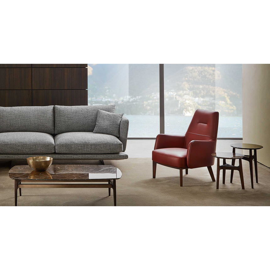Splayed Rear Leg Armchair | Marelli Clipper | Italianfurniture.com