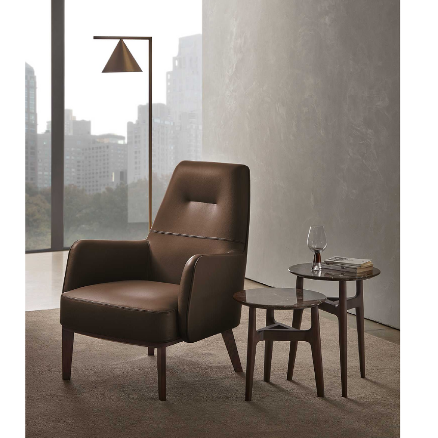Splayed Rear Leg Armchair | Marelli Clipper | Italianfurniture.com