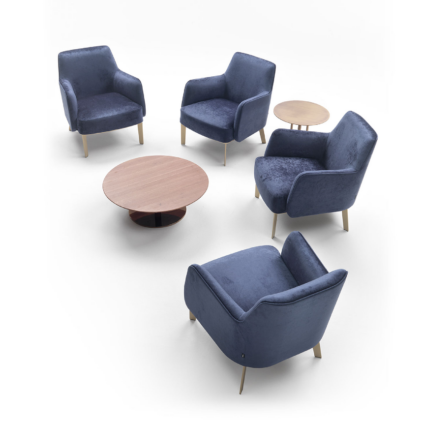 Splayed Rear Leg Armchair | Marelli Clipper | Italianfurniture.com