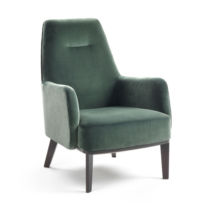 Splayed Rear Leg Armchair | Marelli Clipper | Italianfurniture.com