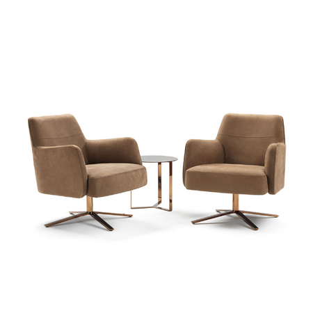 Four-Spoked Swivel Armchair | Marelli Clipper | Italianfurniture.com