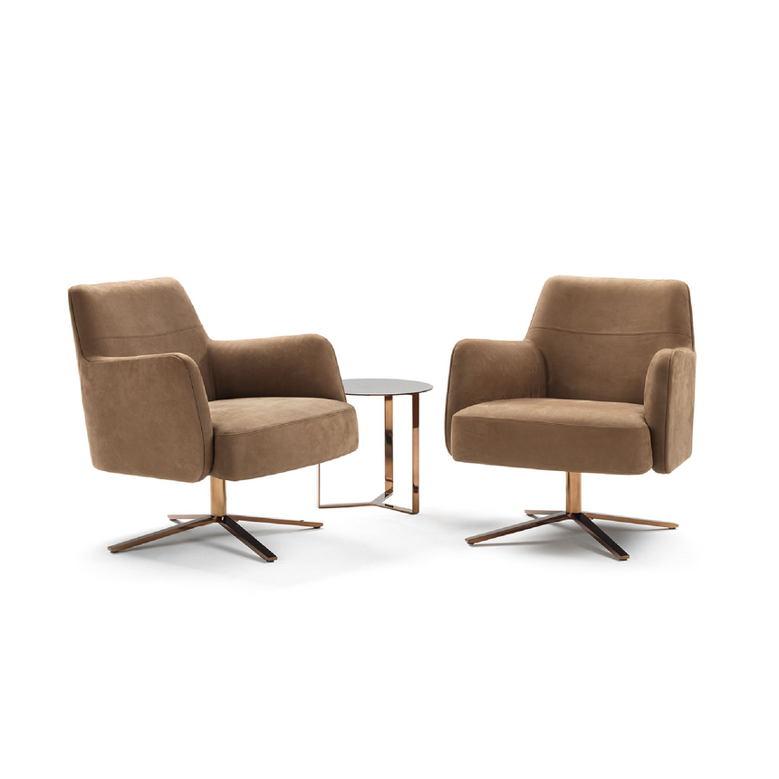 Four-Spoked Swivel Armchair | Marelli Clipper | Italianfurniture.com