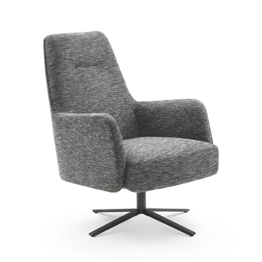 Four-Spoked Swivel Armchair | Marelli Clipper | Italianfurniture.com