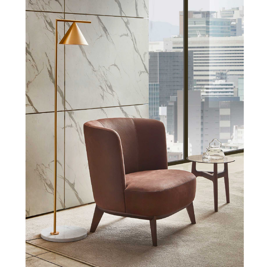 Curved Back Lounge Chair | Marelli Derek | Italianfurniture.com