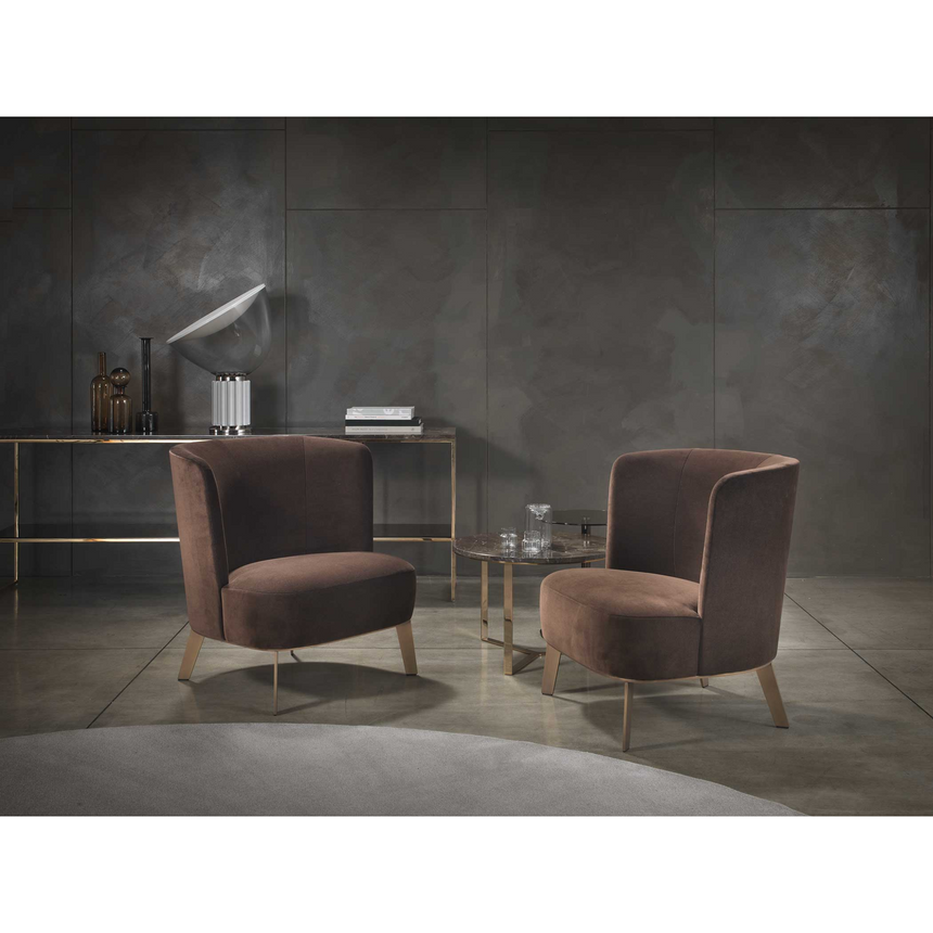 Curved Back Lounge Chair | Marelli Derek | Italianfurniture.com