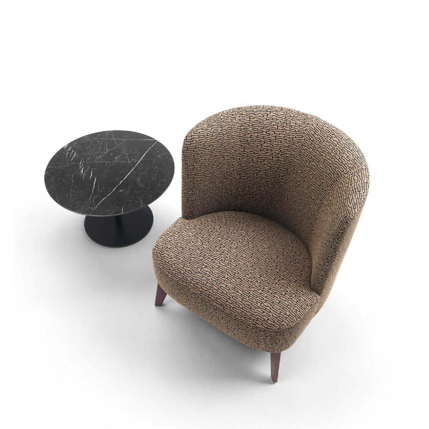 Curved Back Lounge Chair | Marelli Derek | Italianfurniture.com