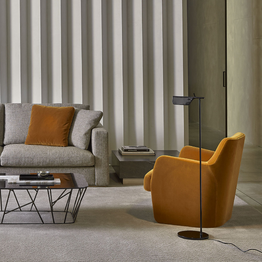 Modern Upholstered Lounge Armchair | Marelli Gordon | Italianfurniture.com