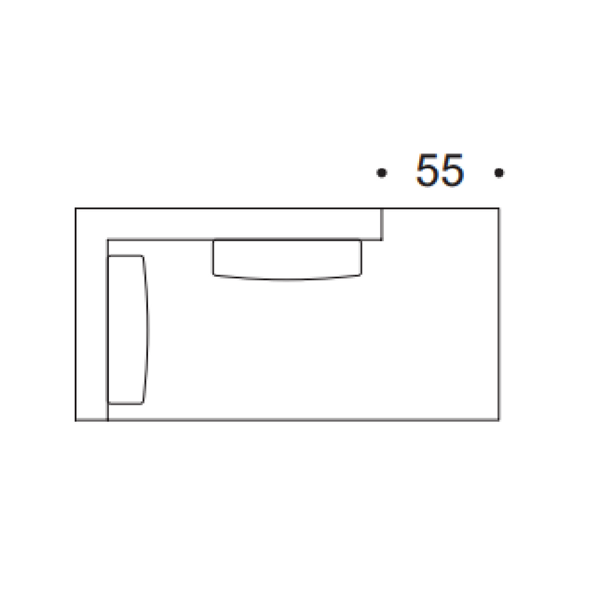 Modern Long Chair with Cushion | Marelli Gordon