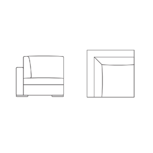 Modern Corner Sofa | Marelli Gordon | Italianfurniture.com