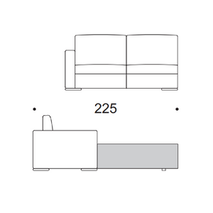 Modern Side Sofa With Bed | Marelli Gordon