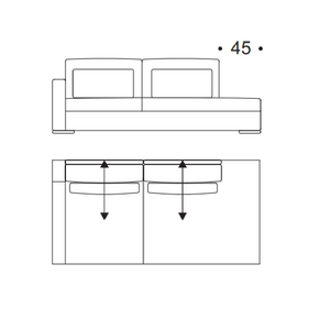 Adjustable Single-Armed Long Chair | Marelli Gordon | Italianfurniture.com