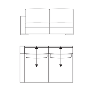 Modern Single-Armed Adjustable Sofa | Marelli Gordon Move | Italianfurniture.com