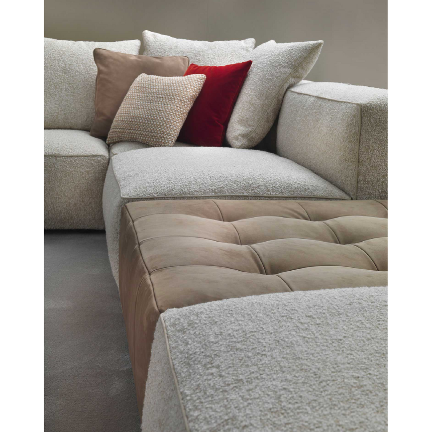 Feather Upholstered Short-Armed Sofa | Marelli Gary | Italianfurniture.com