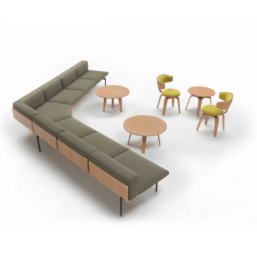 Modern Minimalist Sofa With Table | Marelli H-Sofa | Italianfurniture.com