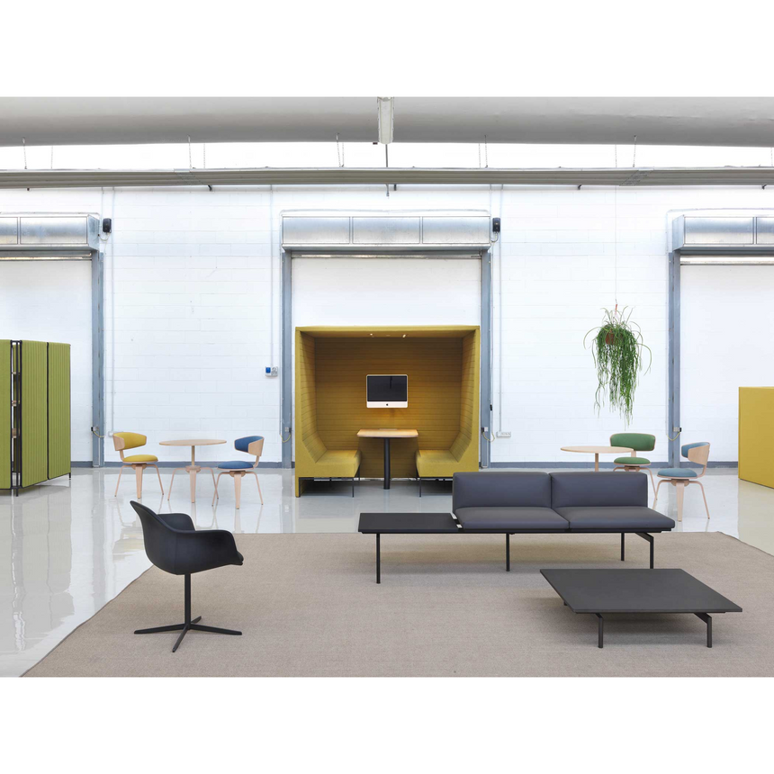 Modern Minimalist Sofa With Table | Marelli H-Sofa | Italianfurniture.com