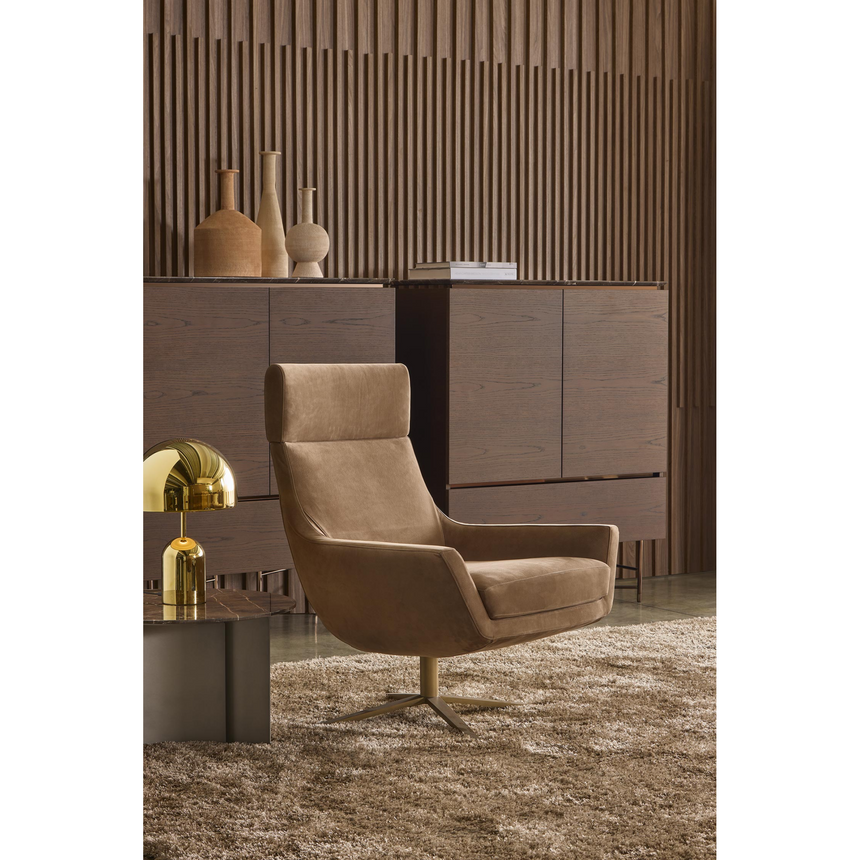 4-Spoke Swivel Armchair | Marelli Joy | Italianfurniture.com