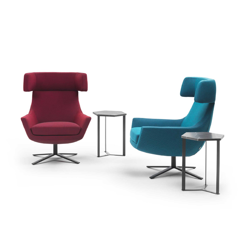4-Spoke Swivel Armchair | Marelli Joy | Italianfurniture.com