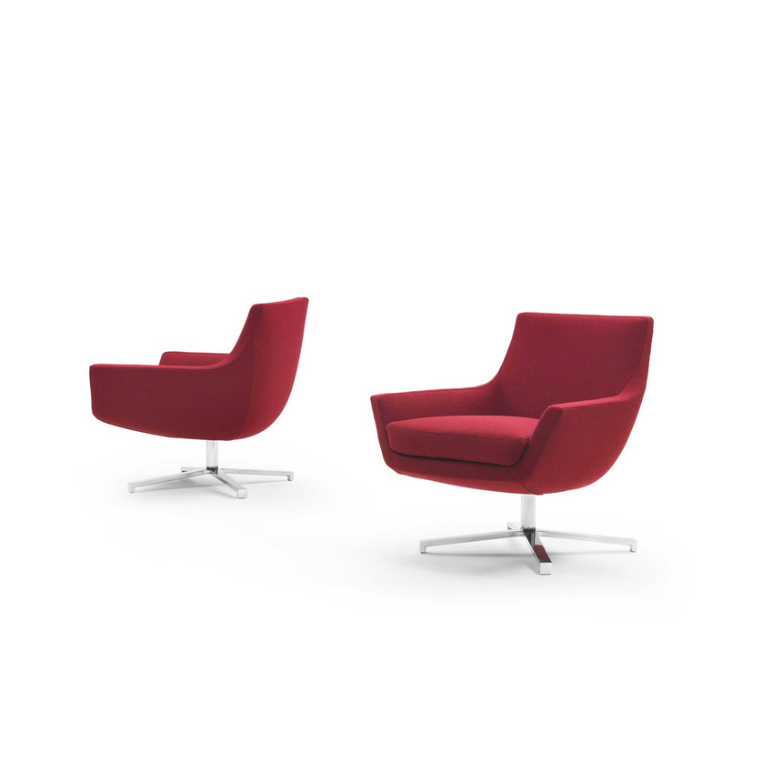 Upholstered Swivel Armchair | Marelli Joy | Italianfurniture.com