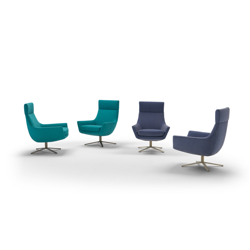 Upholstered Swivel Armchair | Marelli Joy | Italianfurniture.com