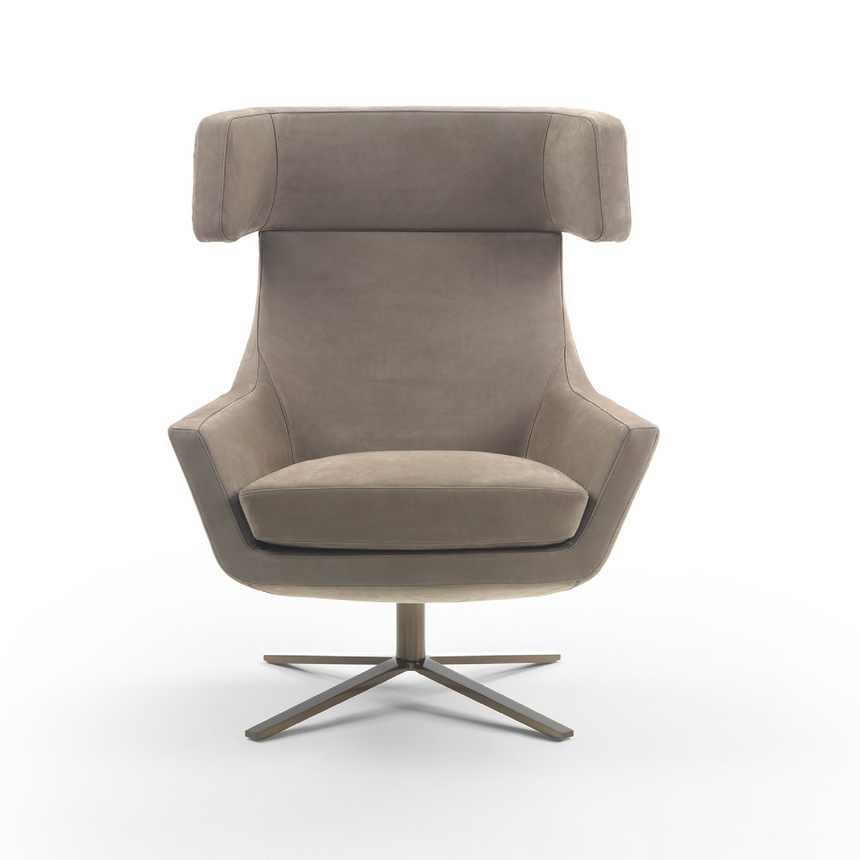Upholstered Swivel Armchair | Marelli Joy | Italianfurniture.com
