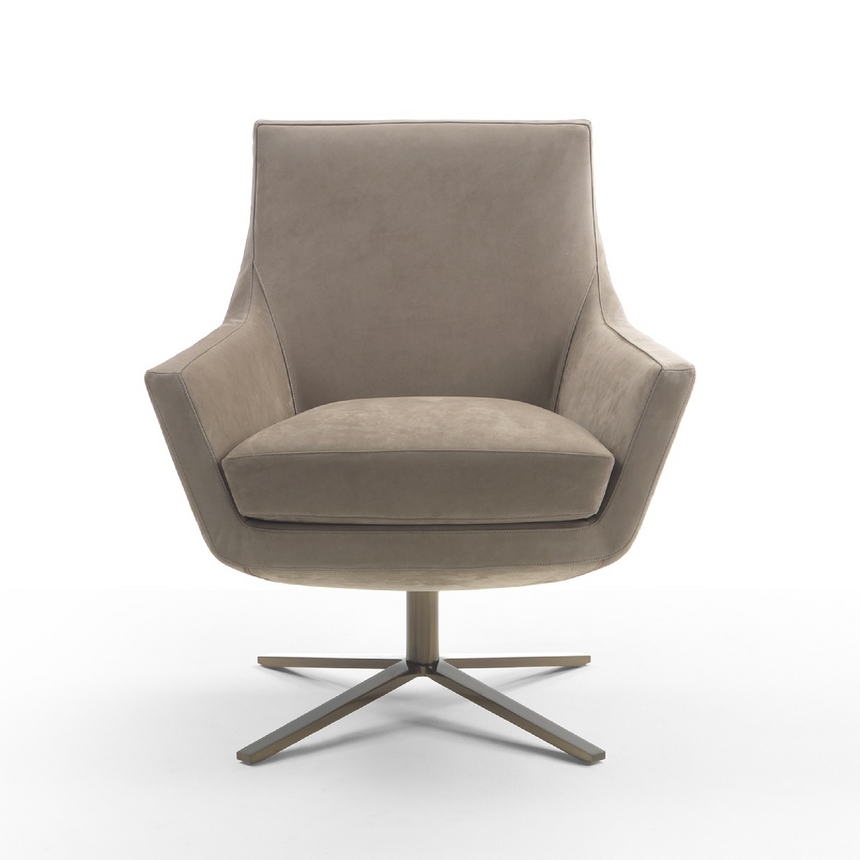 Upholstered Swivel Armchair | Marelli Joy | Italianfurniture.com