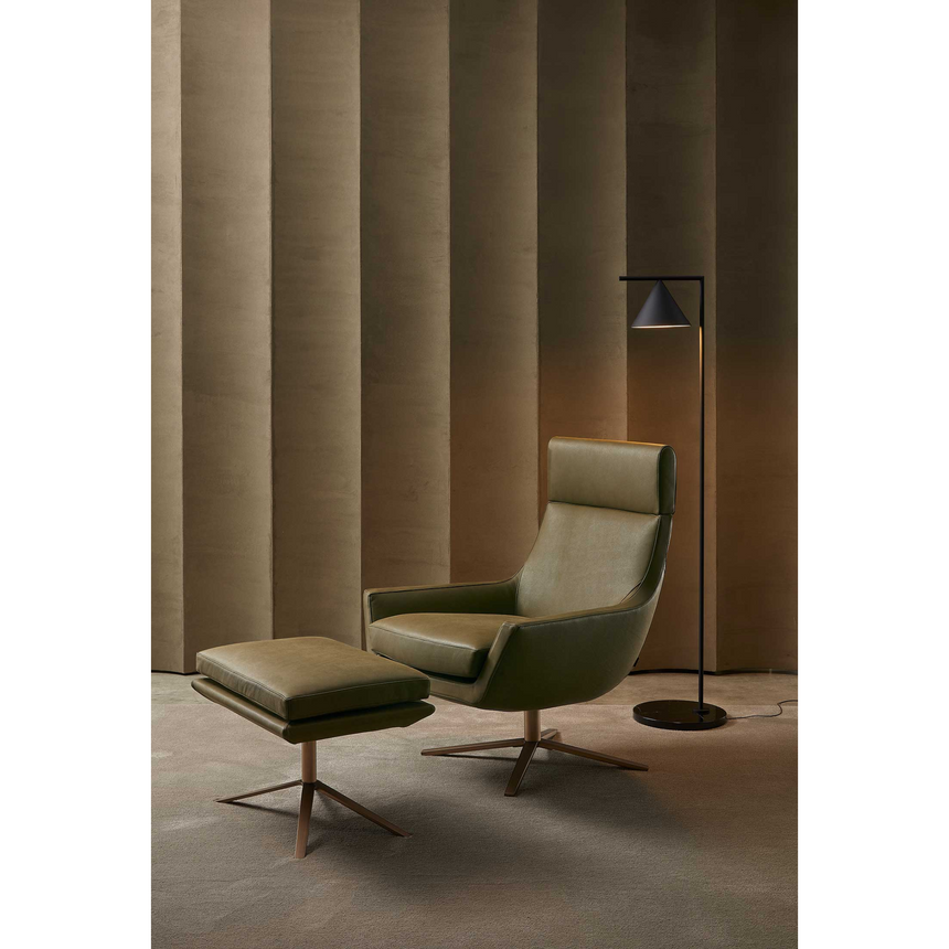 4-Spoke Swivel Ottoman | Marelli Joy | Italianfurniture.com