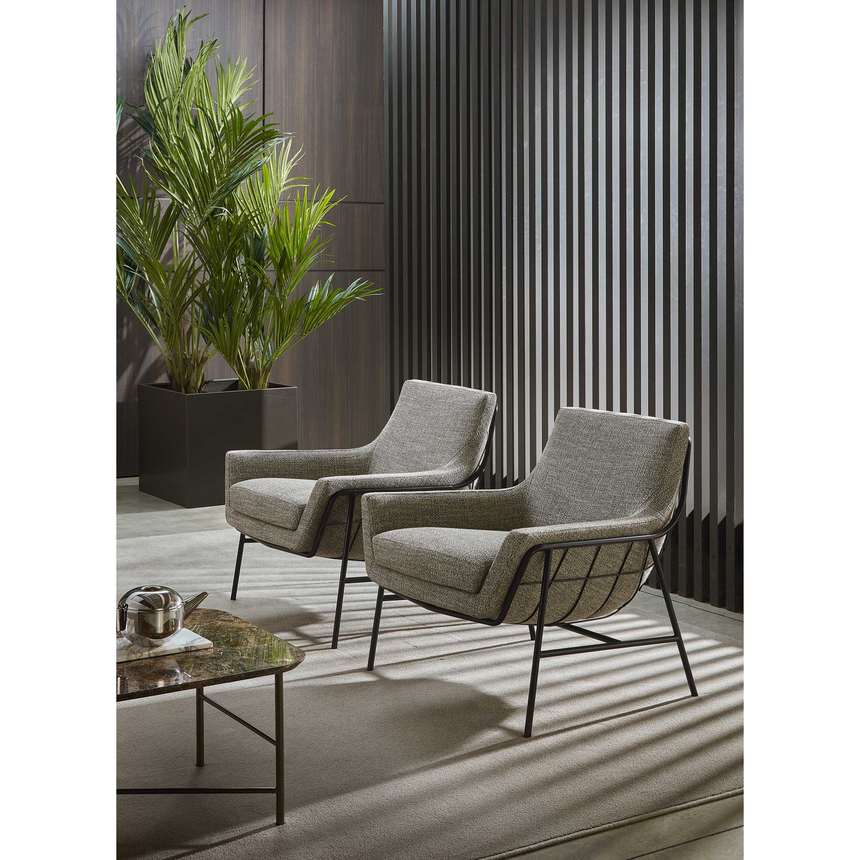 Metal Shell Lounge Armchair | Marelli Joy | Italianfurniture.com