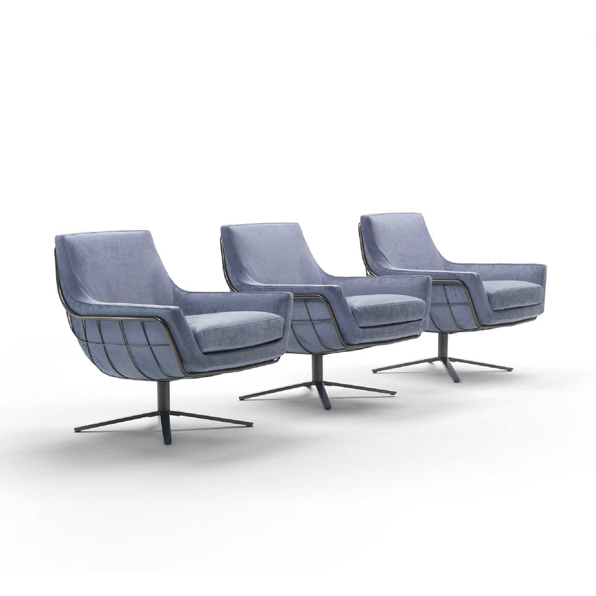 Metal Shell Lounge Armchair | Marelli Joy | Italianfurniture.com