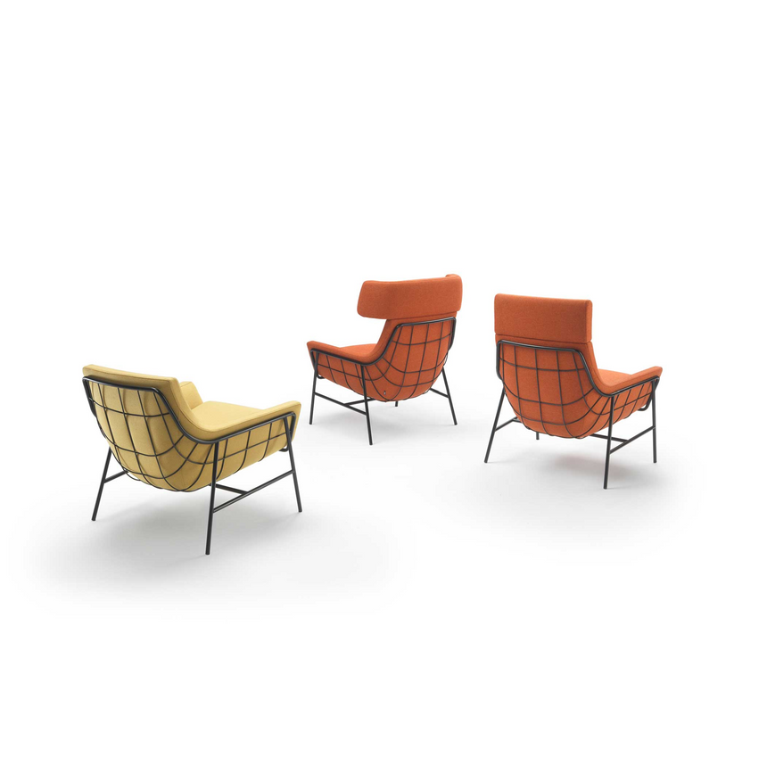 Metal Shell Lounge Armchair | Marelli Joy | Italianfurniture.com