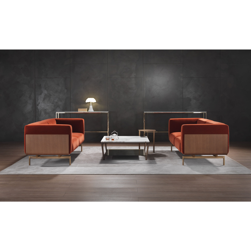 Metal Base Lounge Armchair | Marelli L-Sofa | Italianfurniture.com
