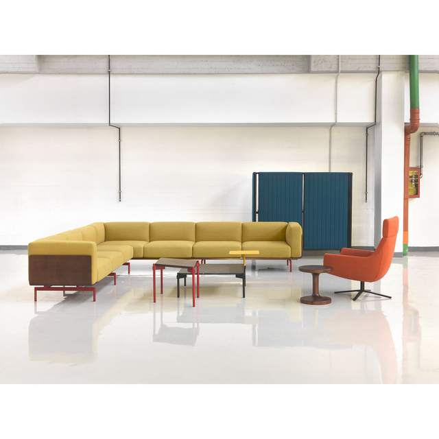 Metal Base Single-Armed Side Sofa | Marelli L-Sofa