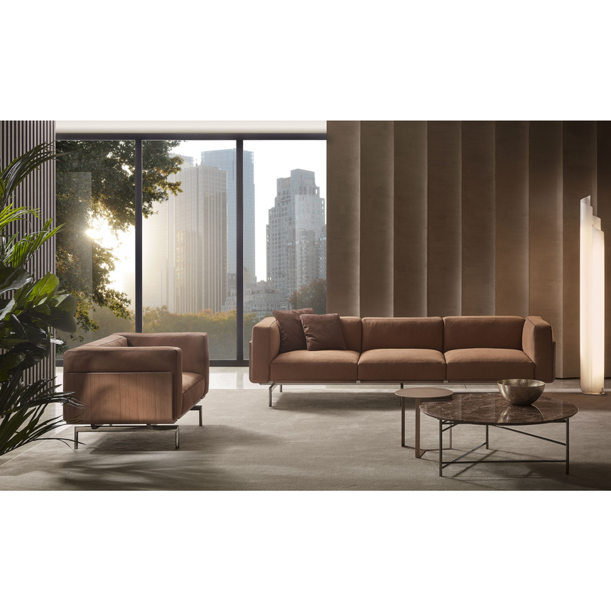 Metal Base Sofa | Marelli L-Sofa | Italianfurniture.com