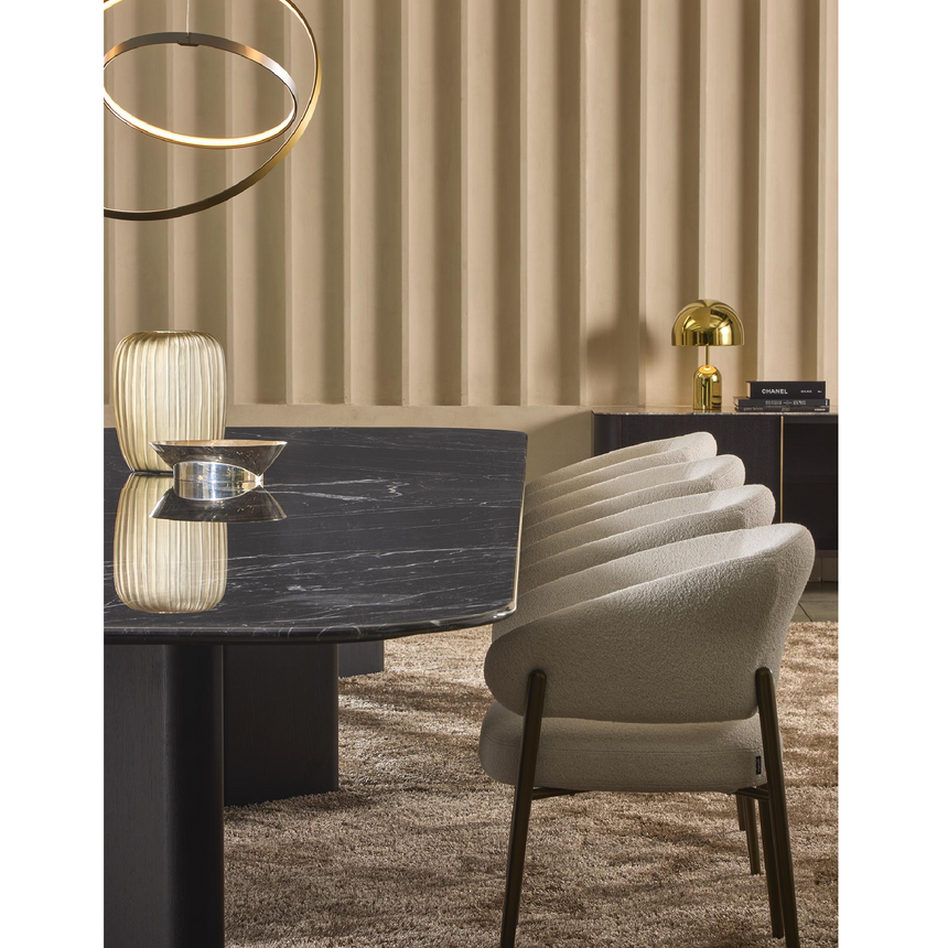 Curved Back Dining Chair | Marelli Linda | Italianfurniture.com