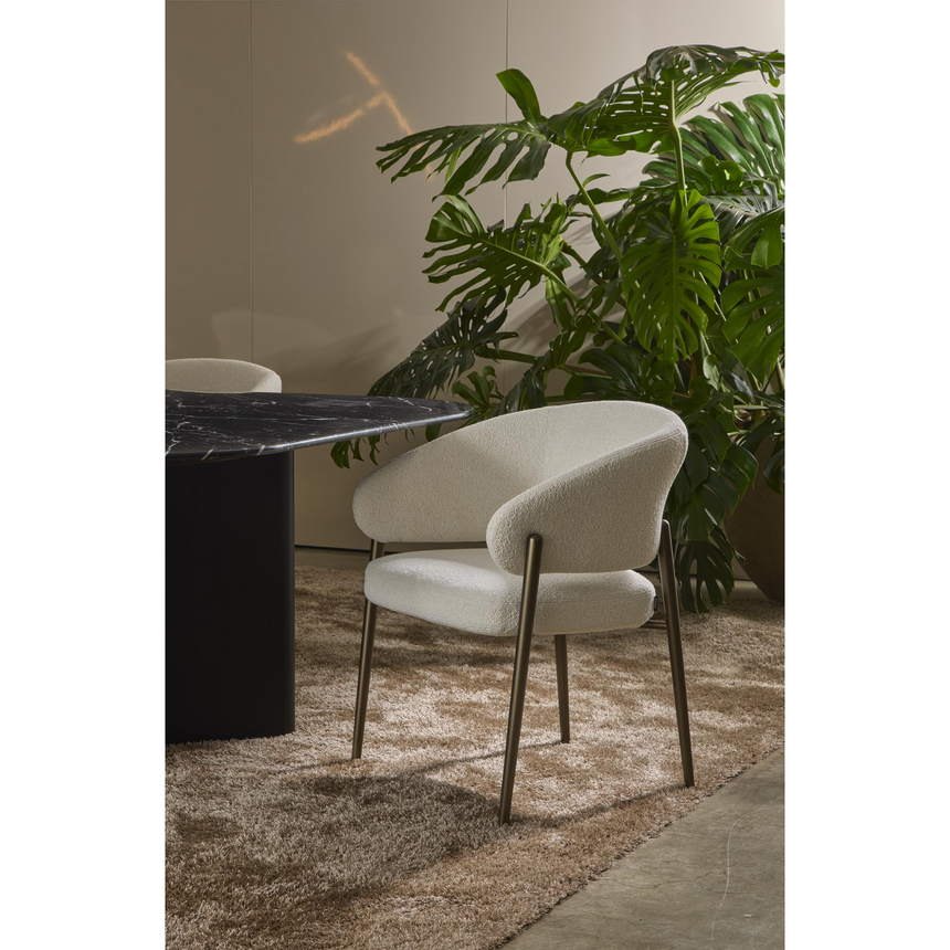 Curved Back Dining Chair | Marelli Linda | Italianfurniture.com