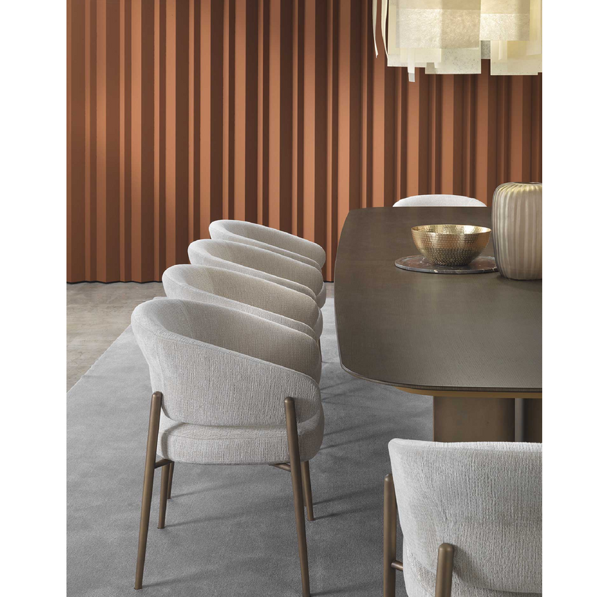 Curved Back Dining Chair | Marelli Linda | Italianfurniture.com
