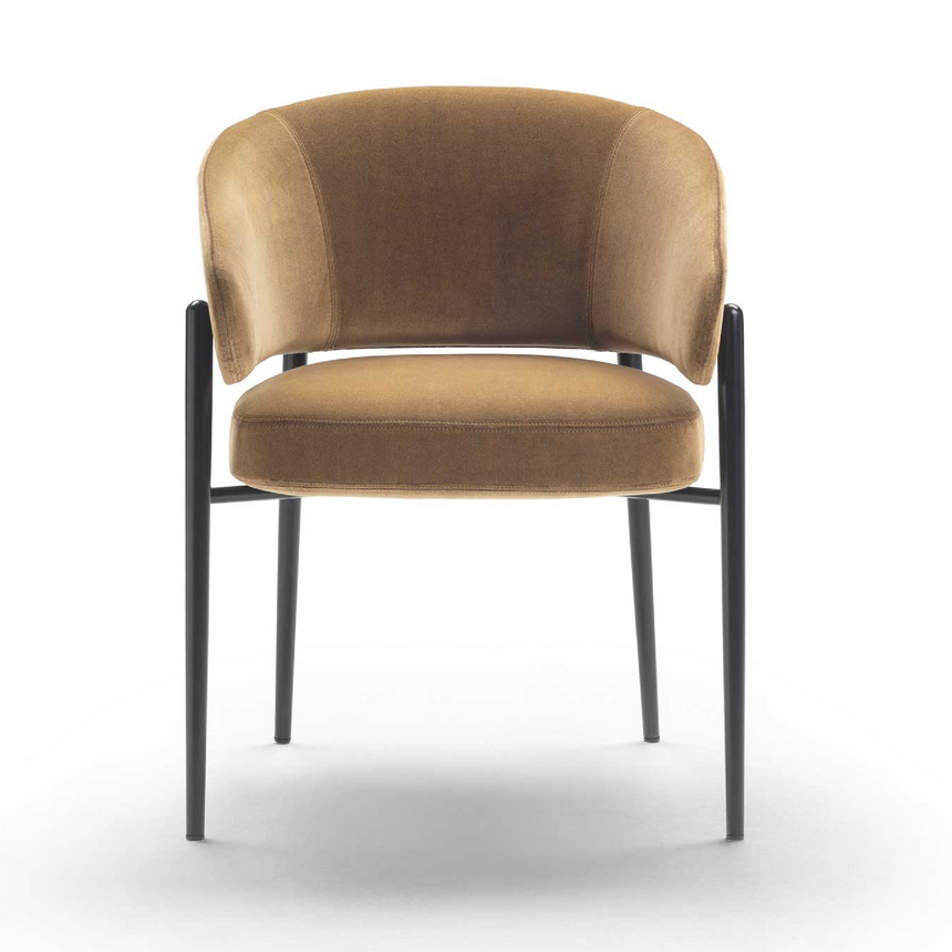 Curved Back Dining Chair | Marelli Linda | Italianfurniture.com