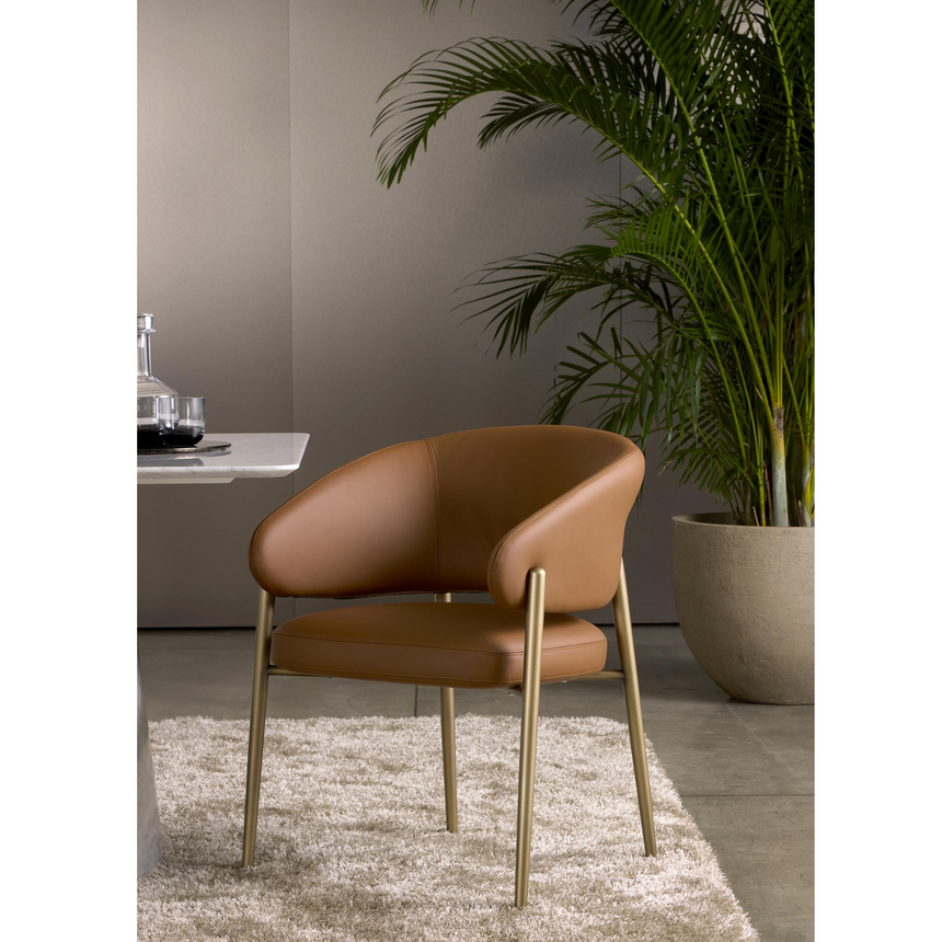 Curved Back Dining Chair | Marelli Linda | Italianfurniture.com