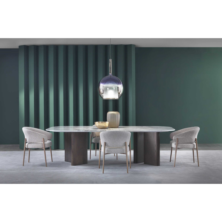 Curved Back Dining Chair | Marelli Linda | Italianfurniture.com
