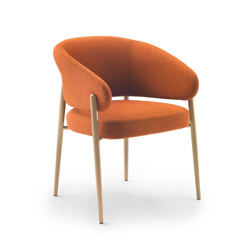 Curved Back Dining Chair | Marelli Linda | Italianfurniture.com